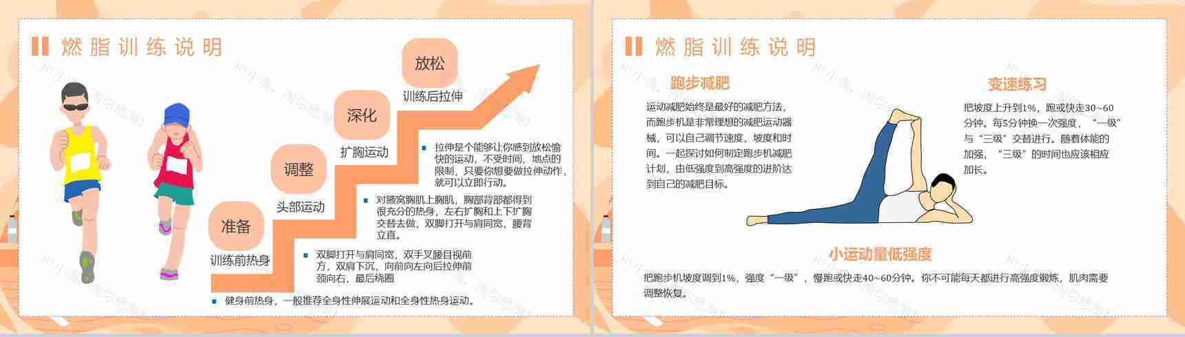 健身夏季减肥运动方案健康讲座美体瑜伽PPT模板-7
