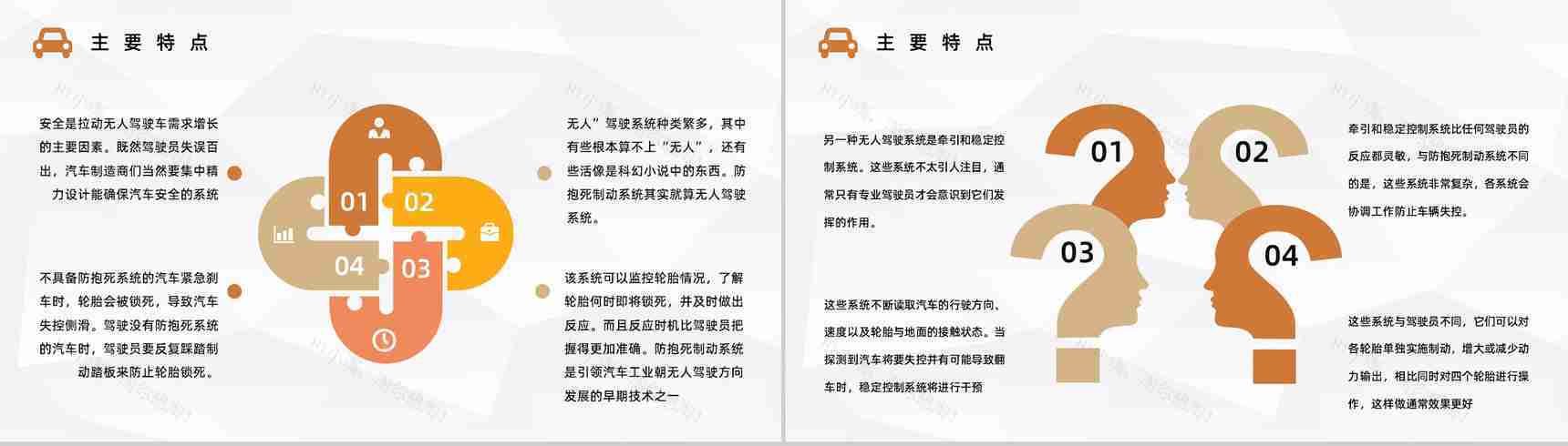 智能时代无人驾驶汽车发展和未来无人车利与弊分析总结报告PPT模板-3