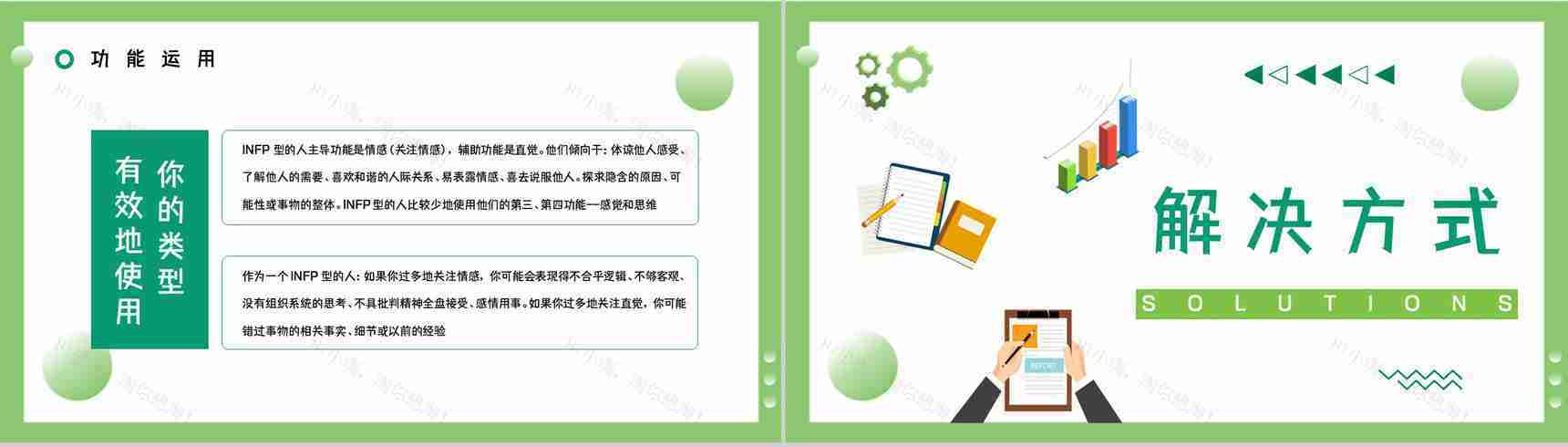 职业人格评估测试MBTI职业性格分析总结INFP工作优势劣势汇报PPT模板-7