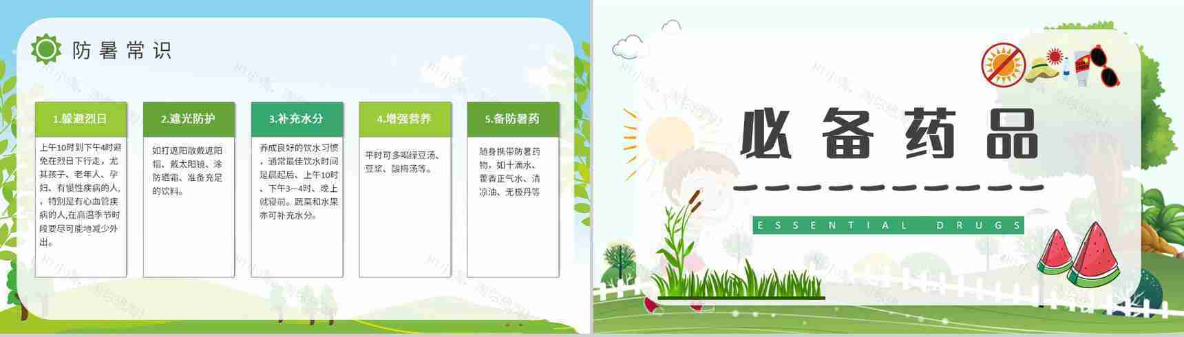 防中暑小常识普及培训如何预防夏季中暑安全知识总结PPT模板-4