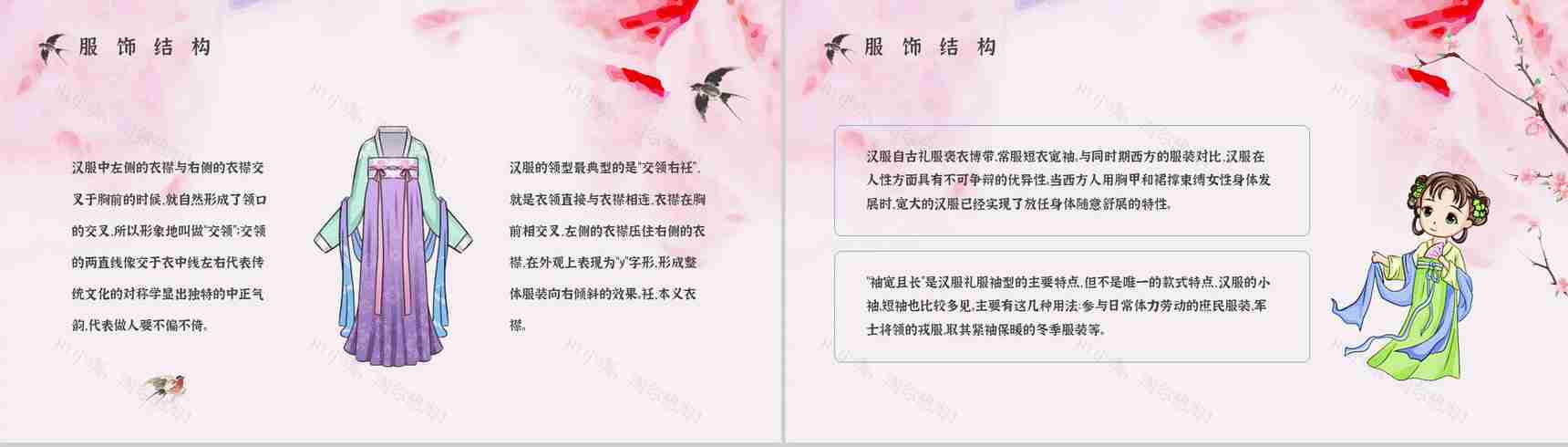 中国传统文化汉服文化主题活动策划方案计划演讲宣传通用PPT模板-8