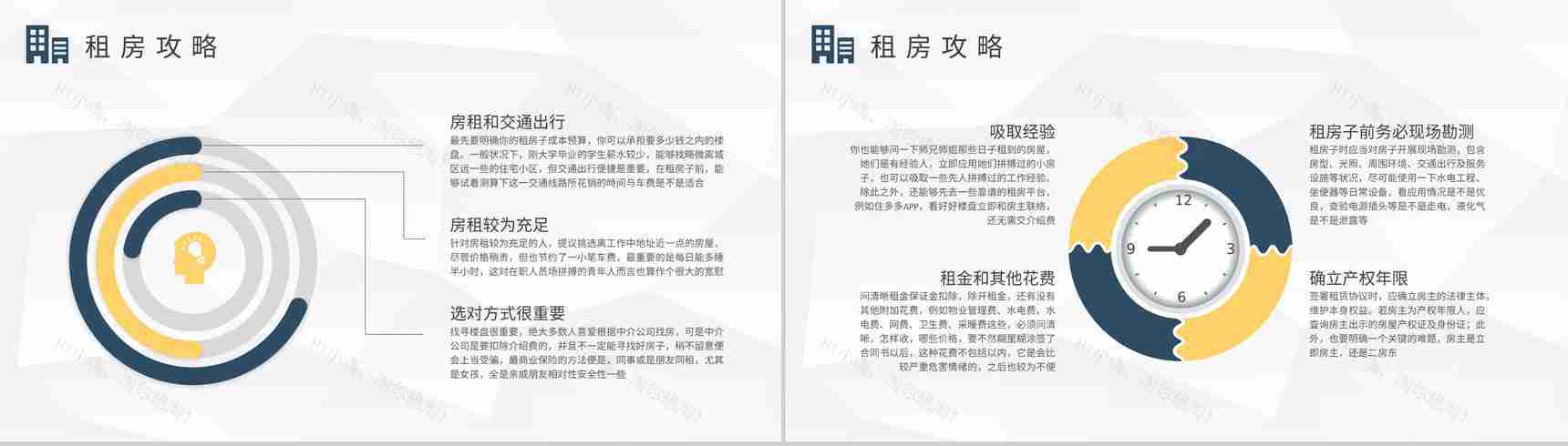 毕业生租房攻略学习个人工作租房安全问题总结PPT模板-4