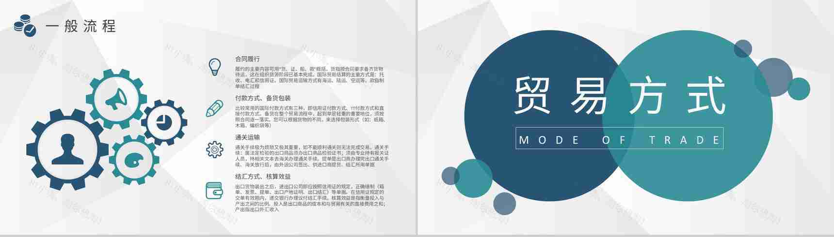 企业报关出口贸易操作流程培训出口贸易方式介绍PPT模板-4