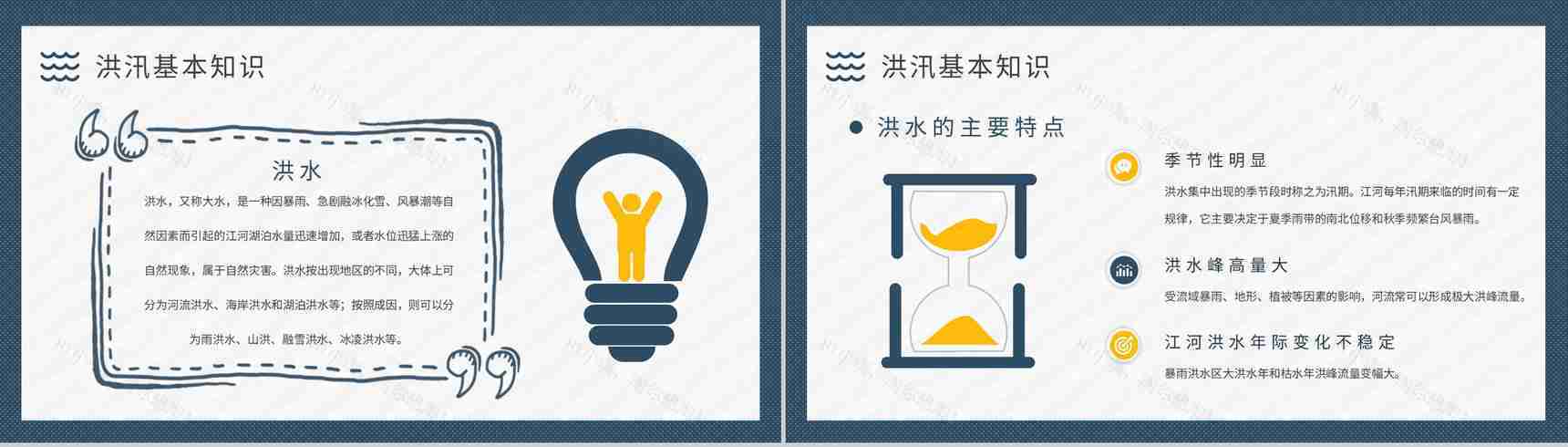 小区防洪防汛知识普及宣传活动总结雨季洪汛应急措施总结PPT模板-3