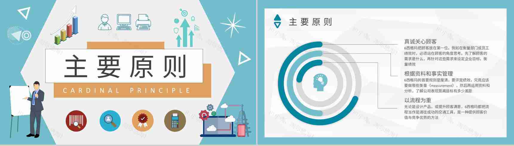 企业标杆管理方案汇报员工六西格玛项目培训总结PPT模板-5