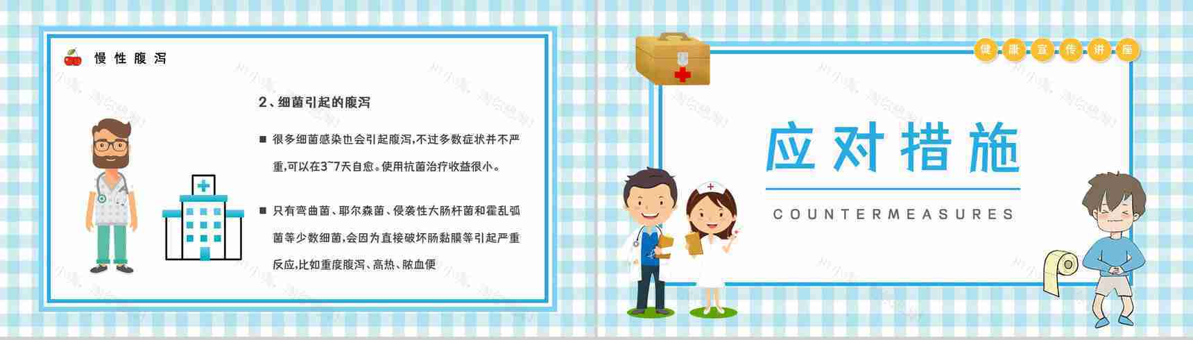 夏季腹泻的症状及治疗预防方法学习培训医疗健康宣传活动PPT模板-8