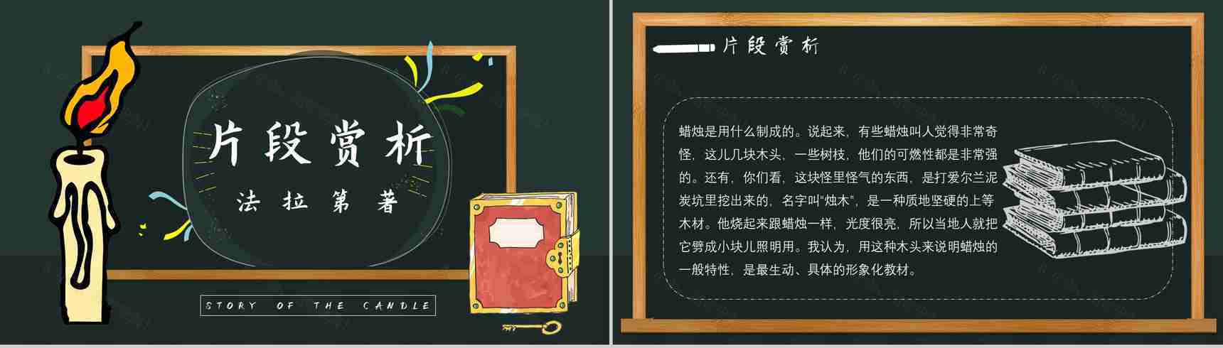 教师备课法拉第《蜡烛的故事》艺术特色名著知识点梳理PPT模板-4