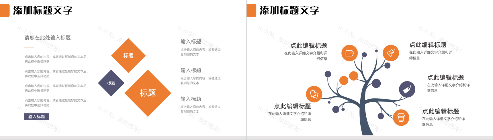 橙色简约网络营销案例分析商务产品推广PPT模板-9