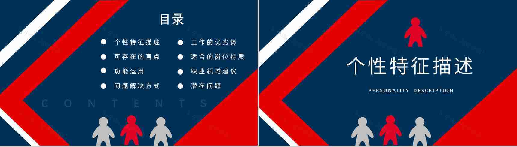 MBTI性格分析--ESTJ个性特征描述职业领域建议工作中的优劣势PPT模板-2