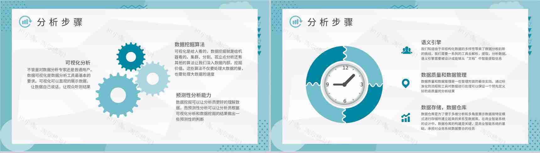 大数据可视化知识学习企业大数据分析方法培训PPT模板-3
