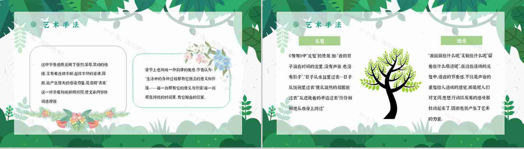 《匆匆》作品简介名著知识点梳理教师备课PPT模板-3