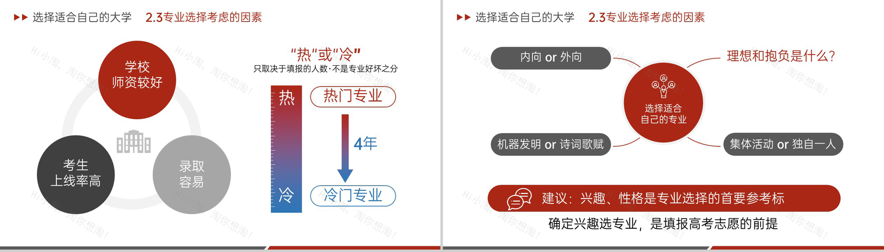 红色简约风高考志愿填报步骤与技巧主题班会PPT模板-9