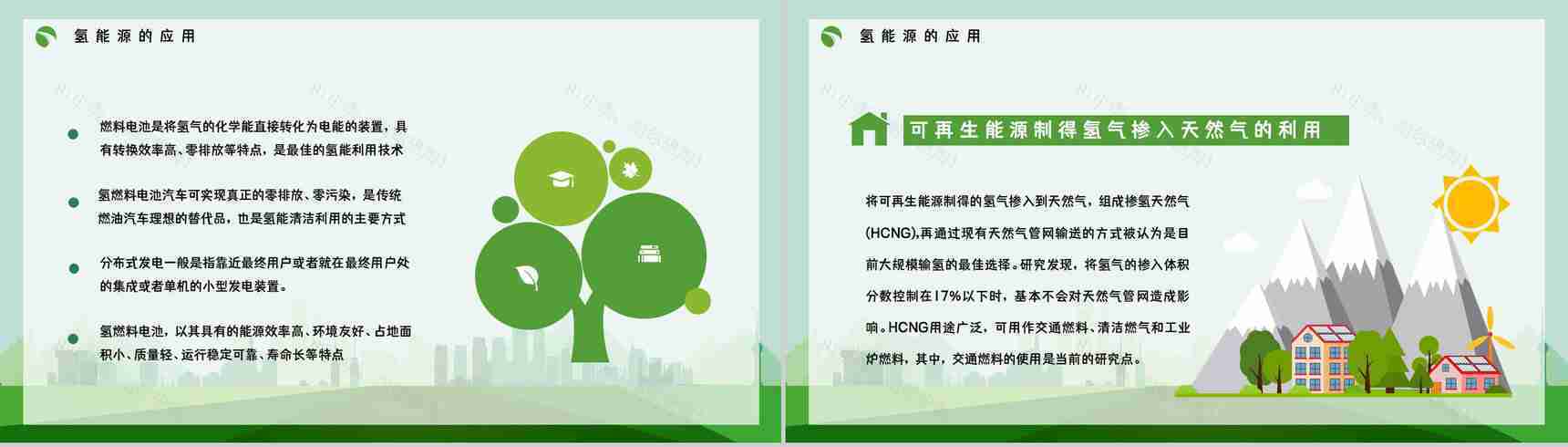 节能环保氢能源项目概念简单介绍发展应用情况整理汇报分析PPT模板-3