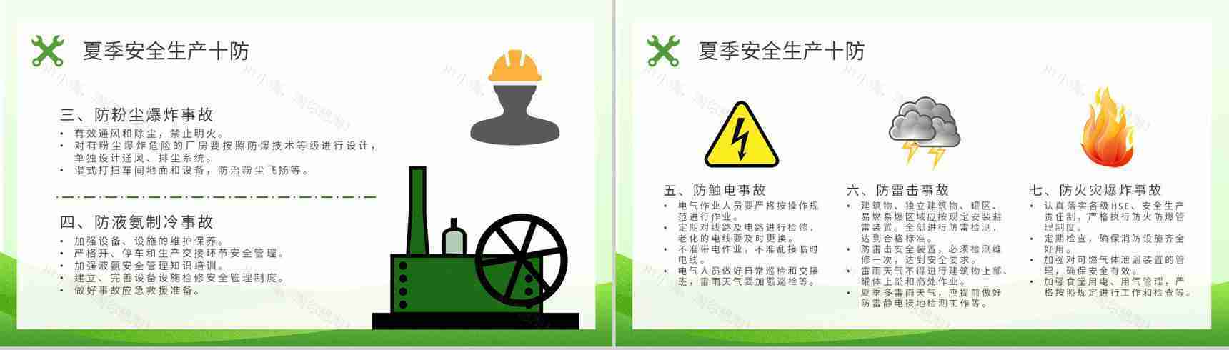 工人户外作业安全防护措施学习夏季安全生产知识培训内容总结PPT模板-3