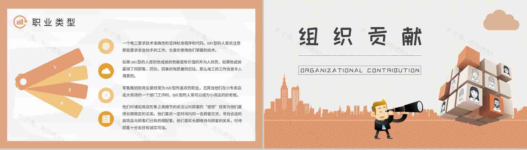 MBTI性格分析ISFJ个性特征描述公司员工职业领域建议PPT模板-16