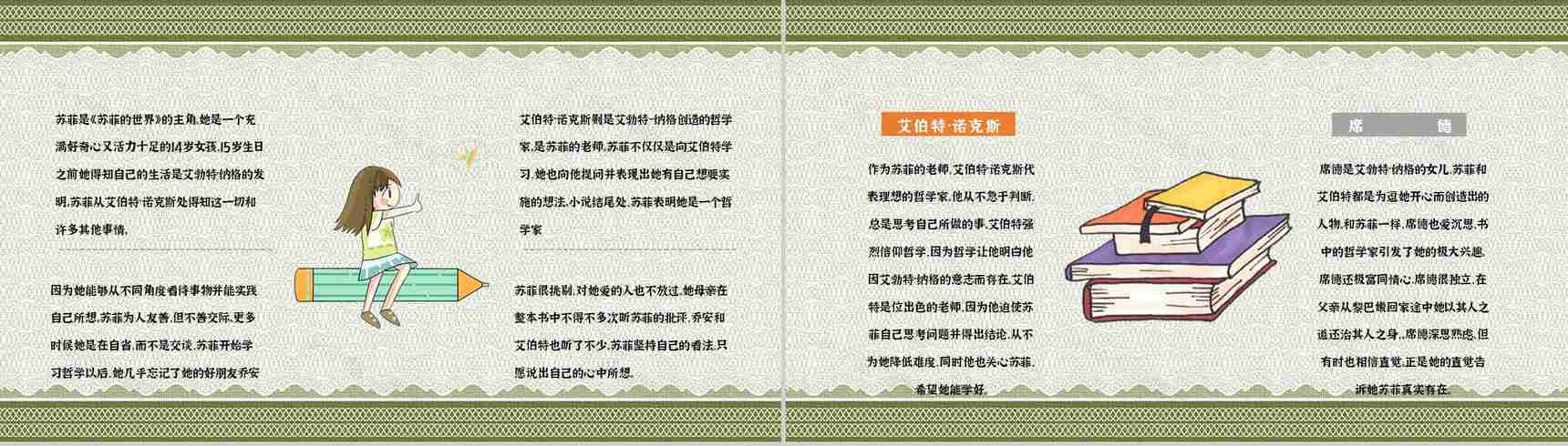 中学生必读名著乔斯坦贾德《苏菲的世界》西方哲学史学习知识点梳理PPT模板-5