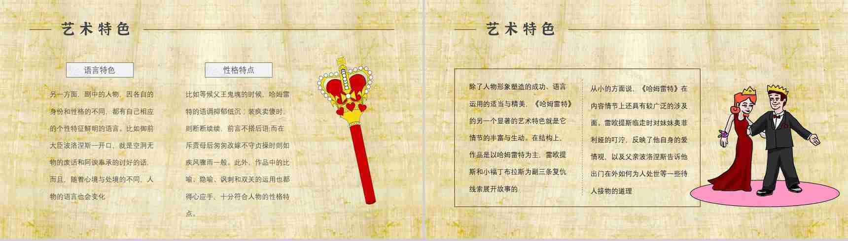 中学必读国外名著导读《哈姆雷特》人物分析PPT模板-4