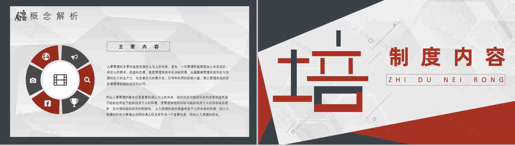 人事管理制度培训计划方案人力资源部培训资料工作总结PPT模板-4