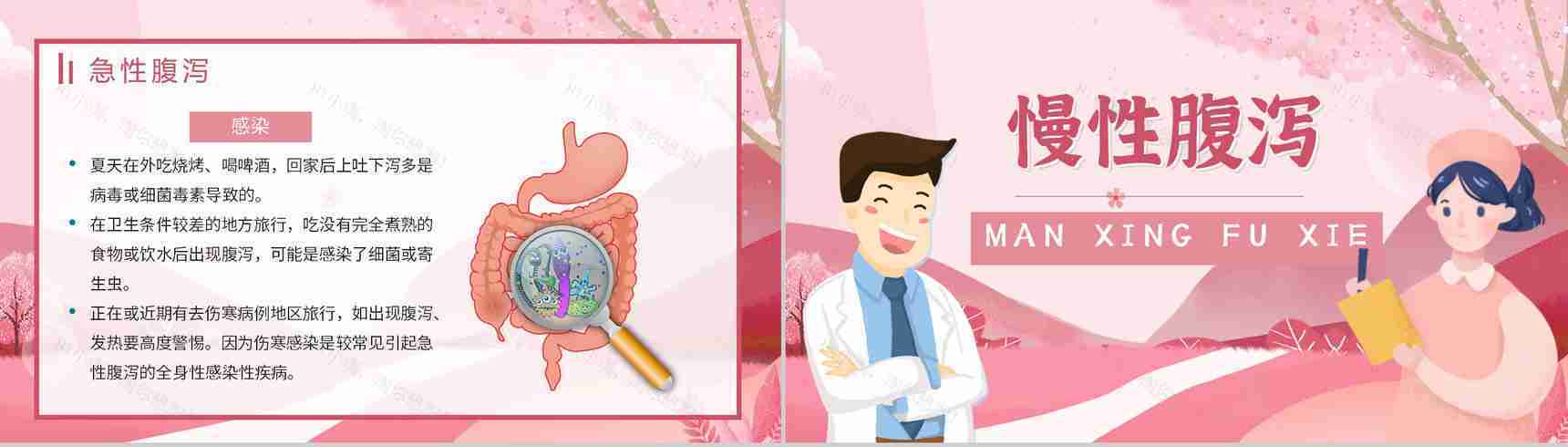 夏季腹泻的症状及治疗方法原因及防护健康宣传预防知识活动小结PPT模板-7