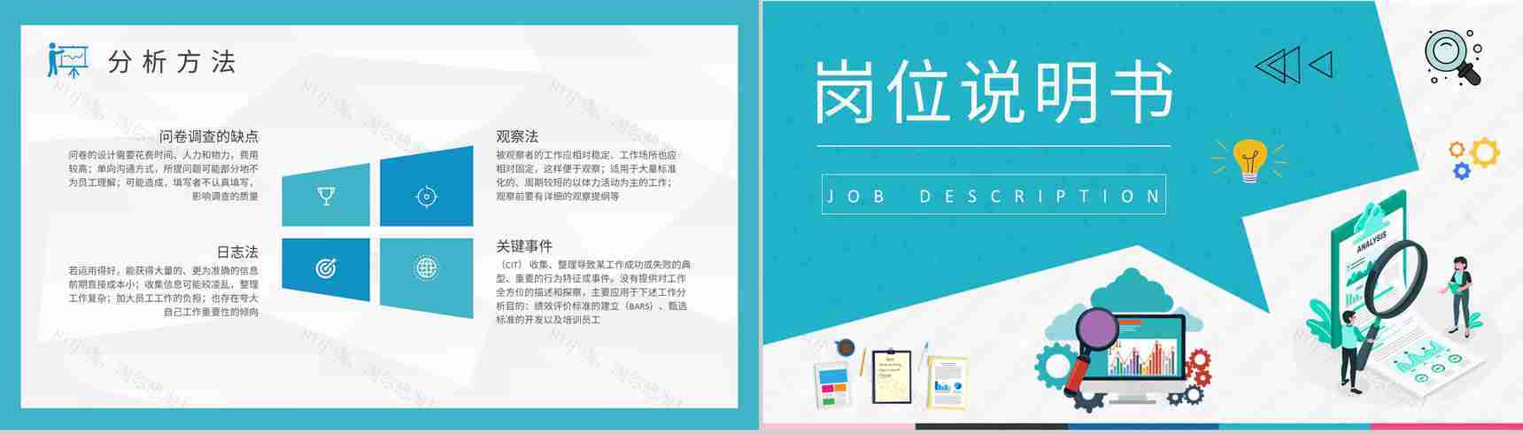 员工岗位能力分析工作总结个人职业认知培训PPT模板-7