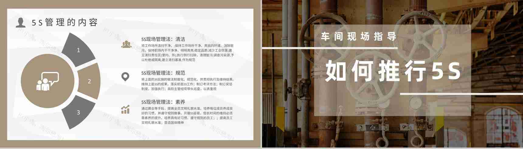5S现场管理经典步骤车间现场作业管理人员培训与宣传标语PPT模板-8
