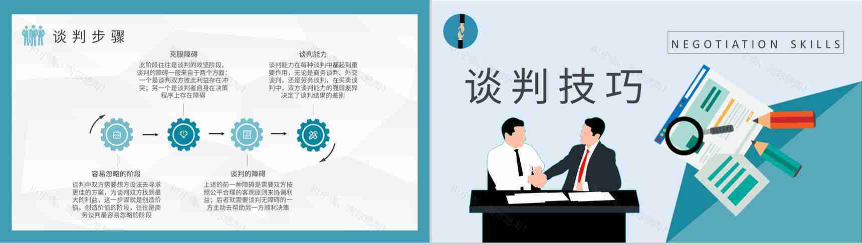 职场人员商务谈判技巧策略知识学习双赢谈判计划方案PPT模板-6