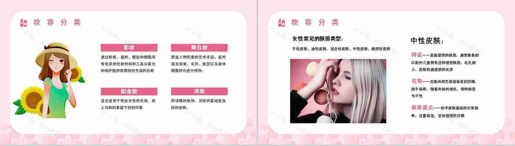 医美行业技能培训化妆师培训时尚美妆知识学习讲解PPT模板-4