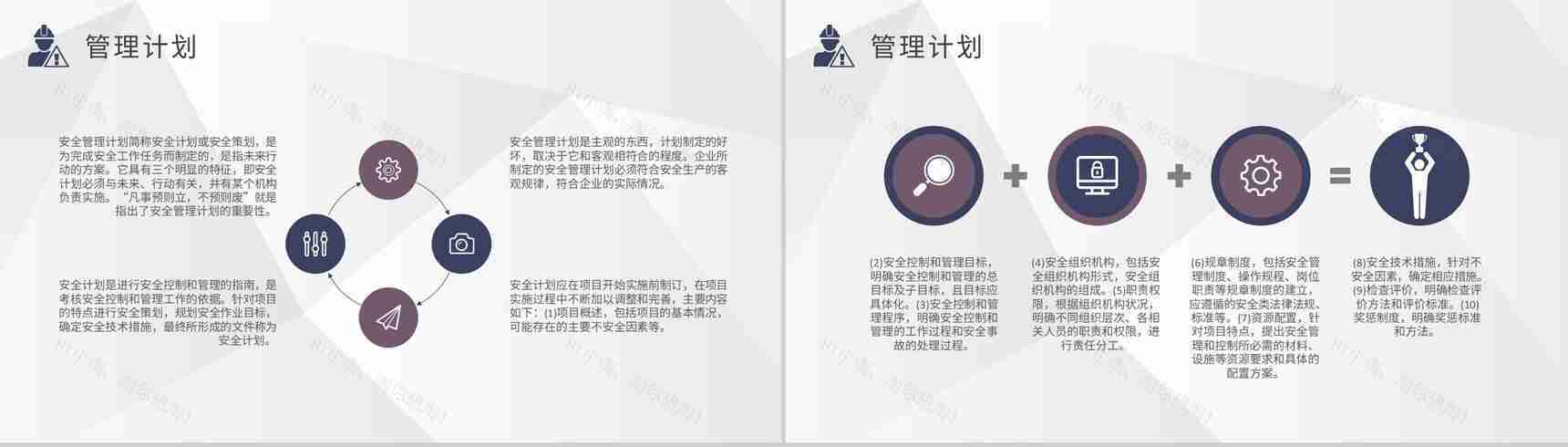 项目安全管理培训内容总结企业工程建设计划方案汇报PPT模板-5