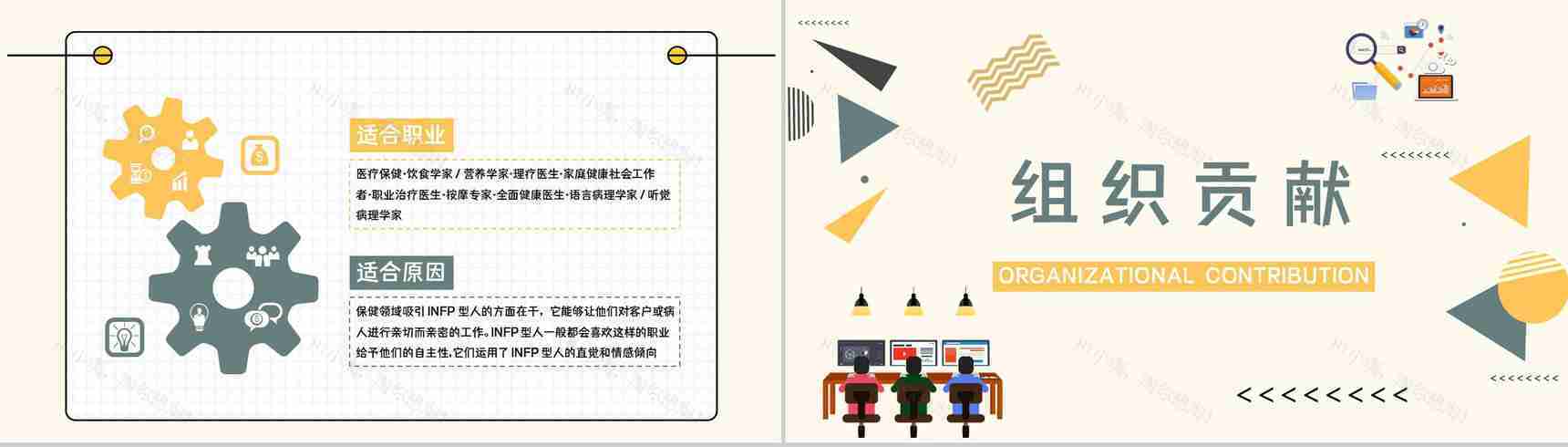 经典性格评估理论模型MBTI职业性格分析INFP类型个性判断分析PPT模板-17
