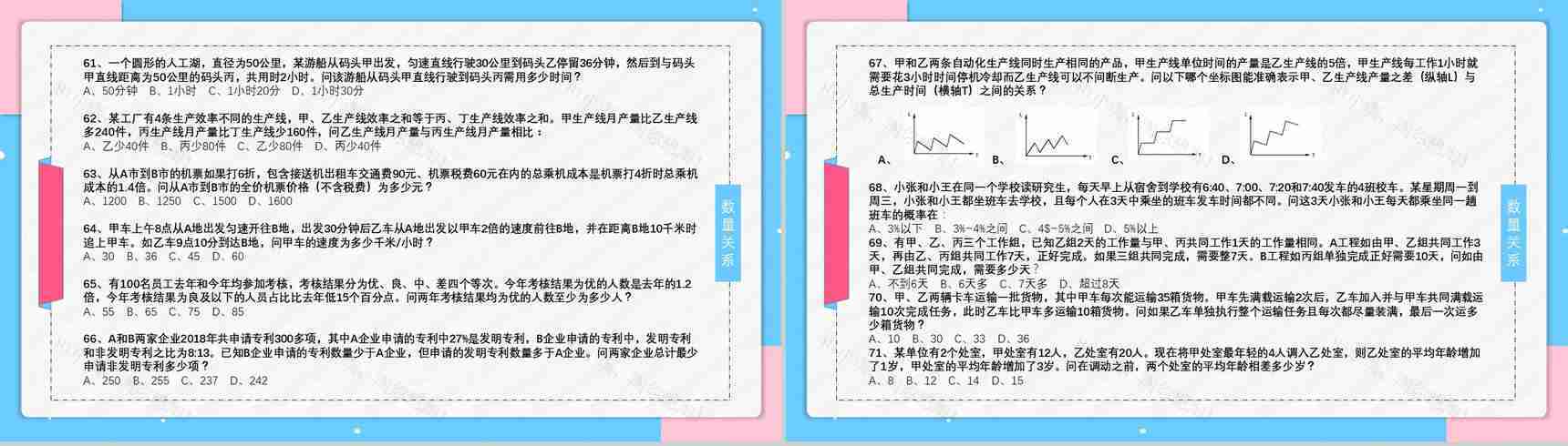 2019年副省级公务员国考真题行测申论答案解析题目解析备考专用PPT模板-12