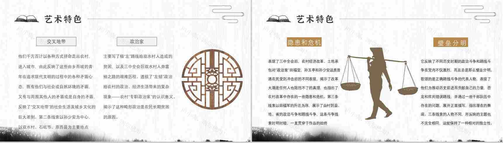 心得体会《平凡的世界》内容简介读书分享PPT模板-3