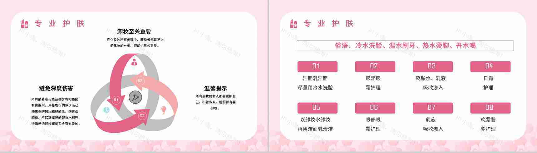 医美行业技能培训化妆师培训时尚美妆知识学习讲解PPT模板-8