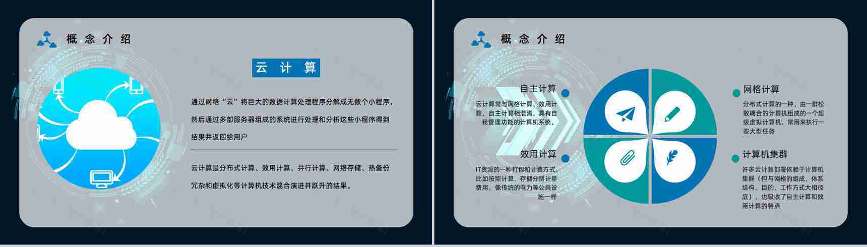 互联网科技大数据介绍云计算技术讲解员工技术培训课程PPT模板-3