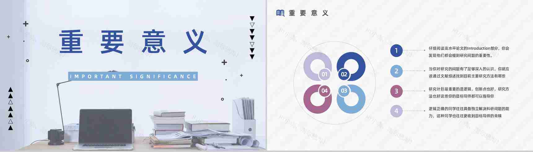 大学生毕业课题研究计划项目学生论文撰写原因及意义通用PPT模板-5