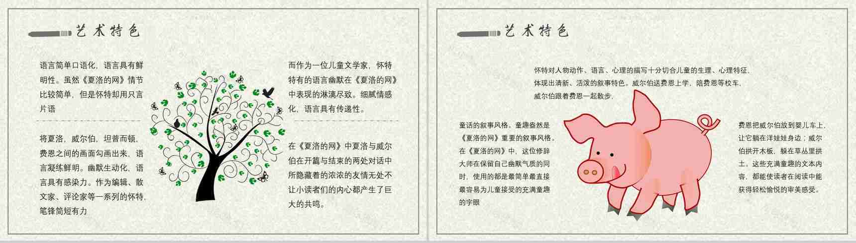 寓言故事小学必读怀特《夏洛的网》内容简介心得体会PPT模板-8