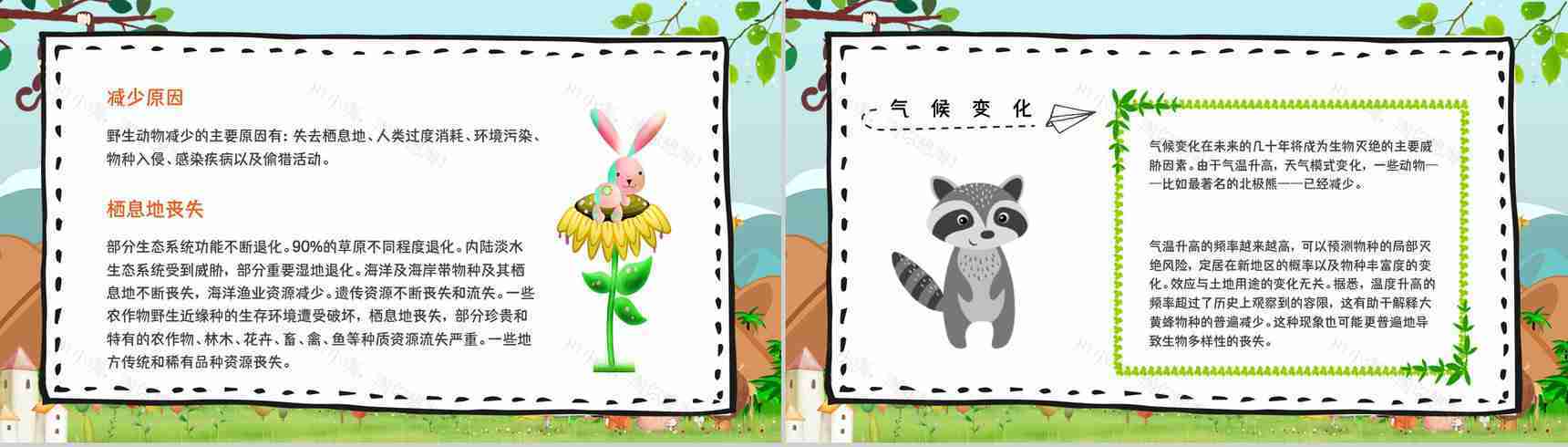 教育培训之野生动物介绍保护动物公益活动主题班会宣传活动计划书通用PPT模板-7