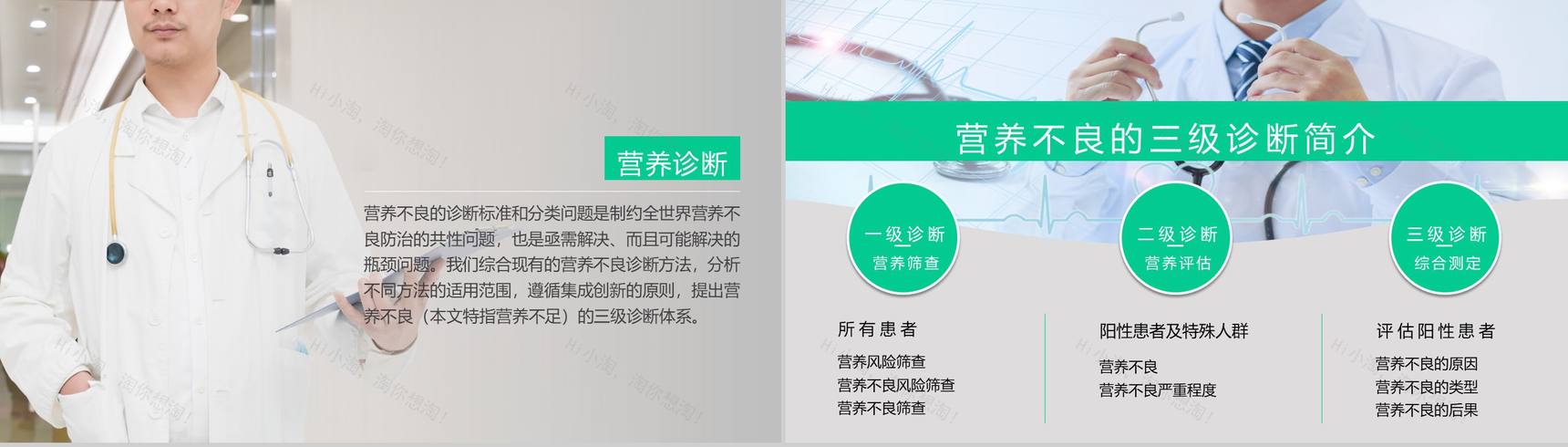 个性简约医疗诊断报告及管理PPT模板-2