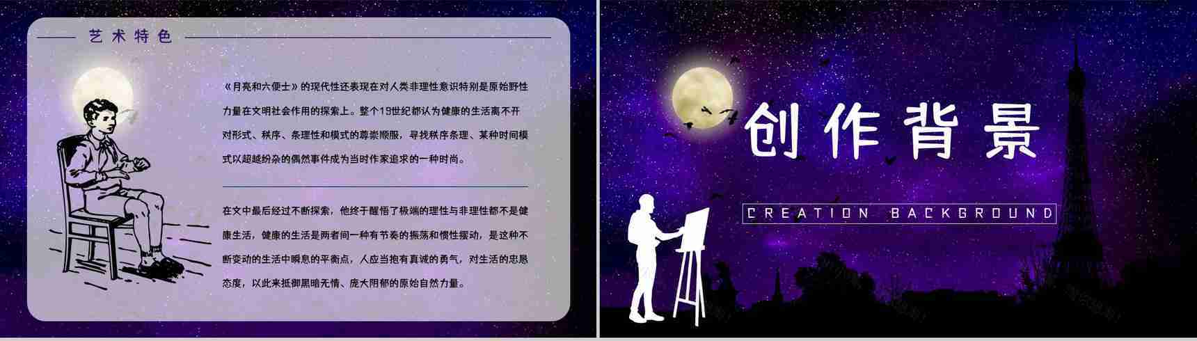 英国经典文学著作《月亮与六便士》小说鉴赏学生阅读技巧提升培训讲座PPT模板-7