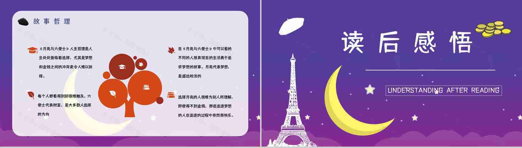 著名小说家毛姆代表作《月亮与六便士》名著阅读赏析读书心得交流分享PPT模板-14