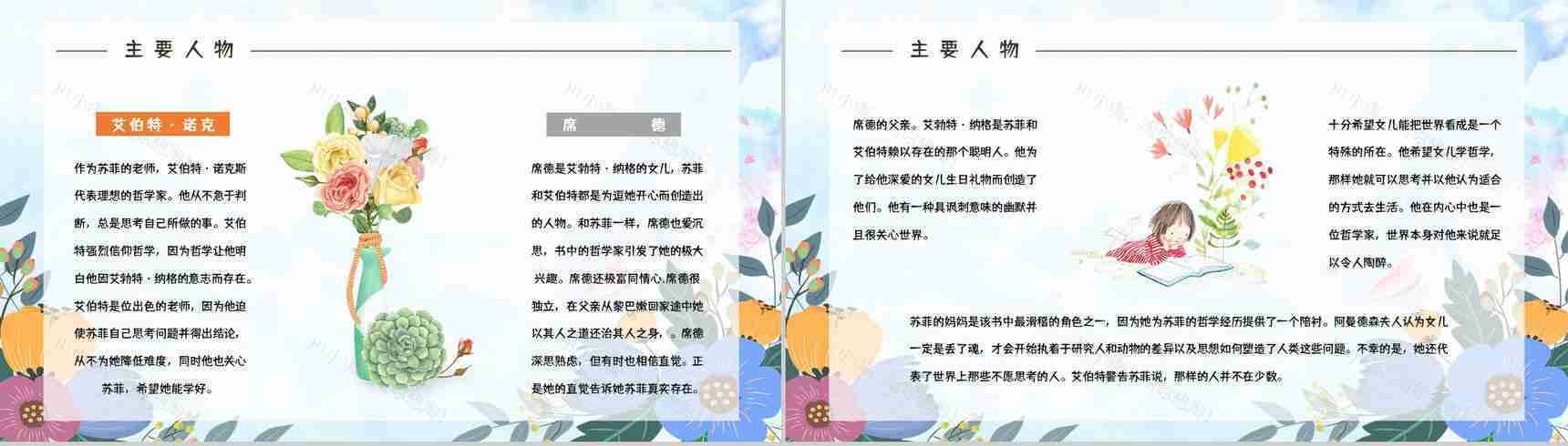 哲学史小说阅读《苏菲的世界》名著导读内容简介赏析学生阅读能力提升PPT模板-8