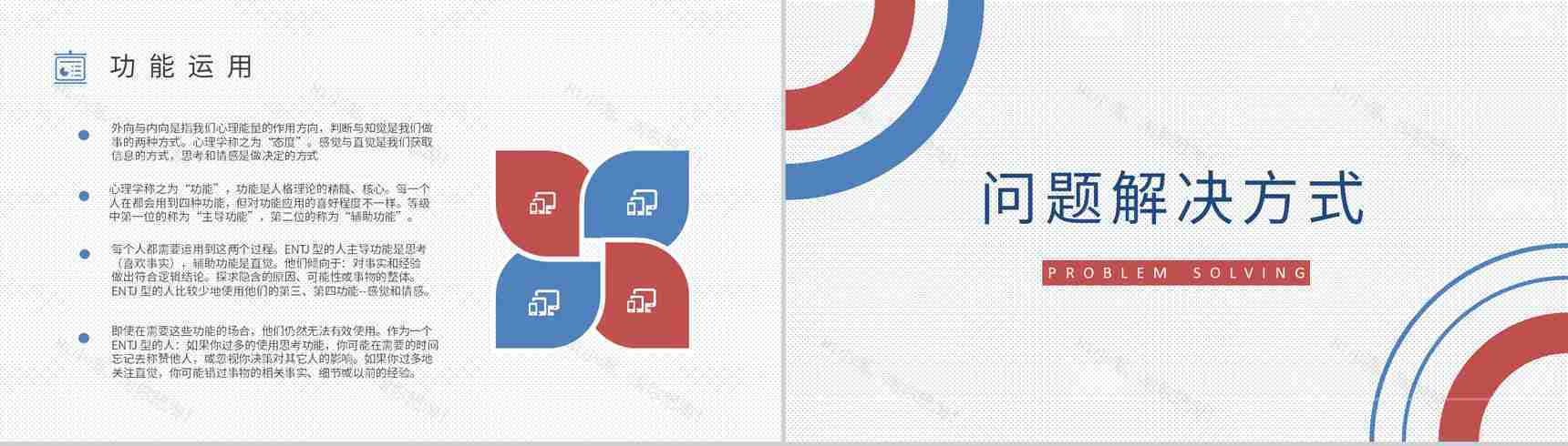 MBTI性格分析--ENTJ个性特征描述职业领域建议工作中的优劣势PPT模板-6