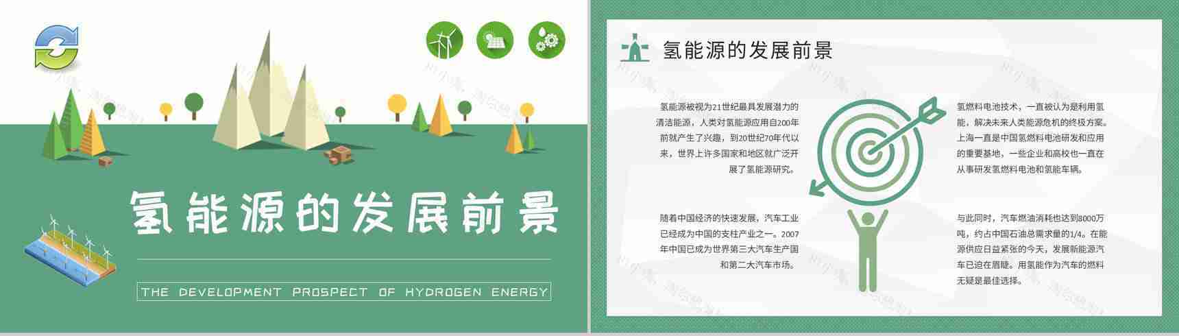氢能源的应用知识介绍氢能领域发展现状分析PPT模板-4