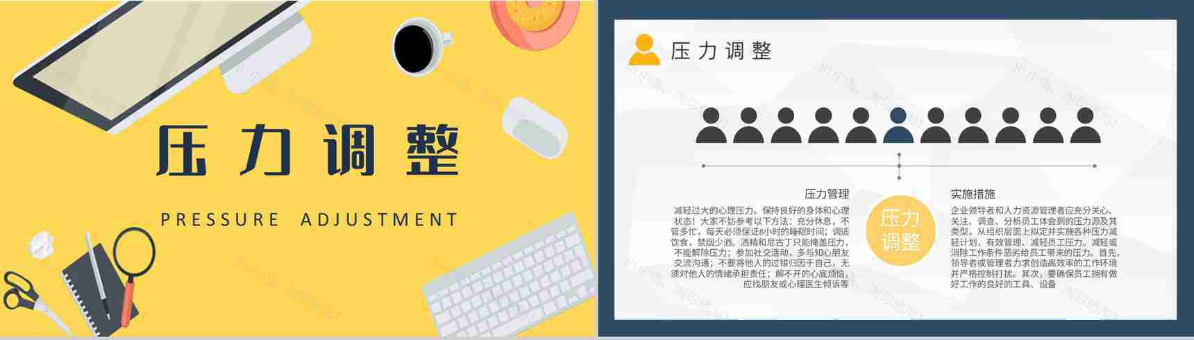 压力管理知识培训员工职场环境情绪调节心理疏导方案PPT模板-5