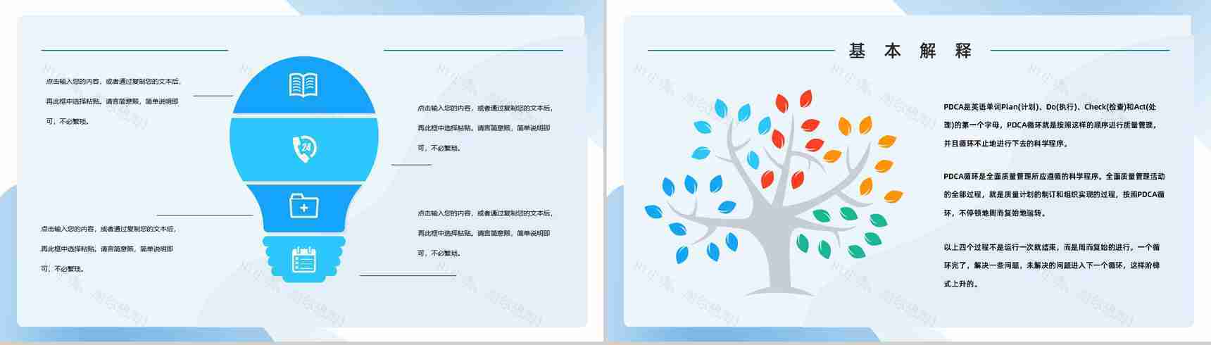 企业PDCA循环及在管理中的应用讲解公司项目质量安全管理学习计划PPT模板-7