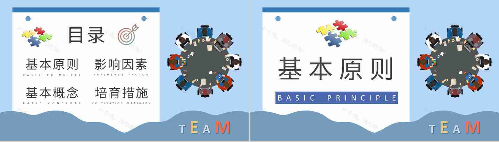 团队凝聚力培训内容学习企业文化管理方案总结PPT模板-2