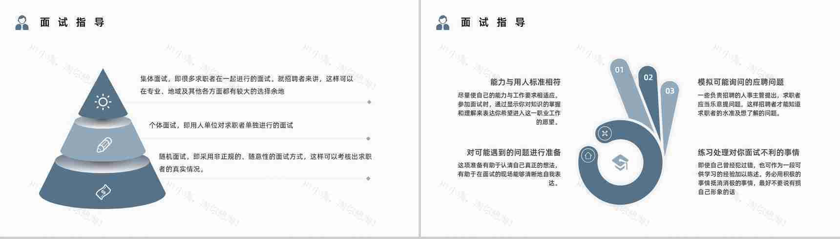 大学毕业生求职面试技巧重点讲解就业指南指导报告总结PPT模板-6