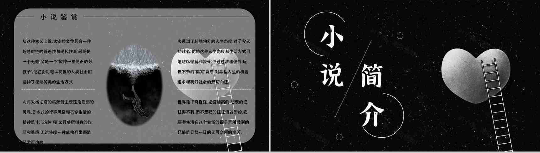 读书笔记《人间失格》小说导读赏析人物形象分析教育培训通用PPT模板-7