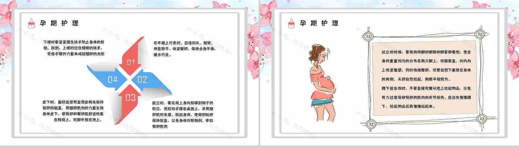 孕妇孕期小知识学习培训保健知识点了解妇产科医生宣传讲座活动PPT模板-6