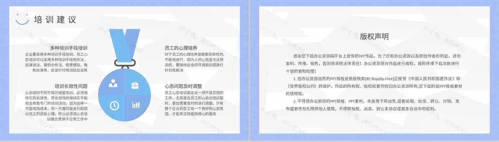 心理素质训练方案总结员工心态管理培训学习心得PPT模板-8