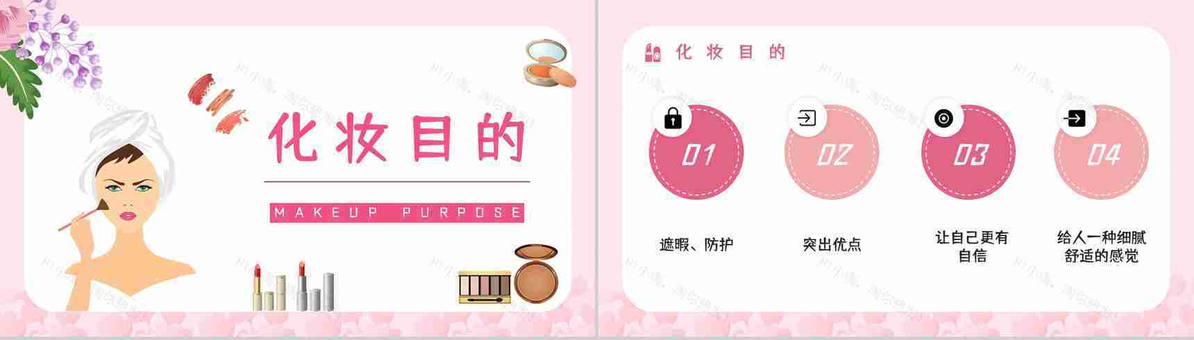 医美行业技能培训化妆师培训时尚美妆知识学习讲解PPT模板-2